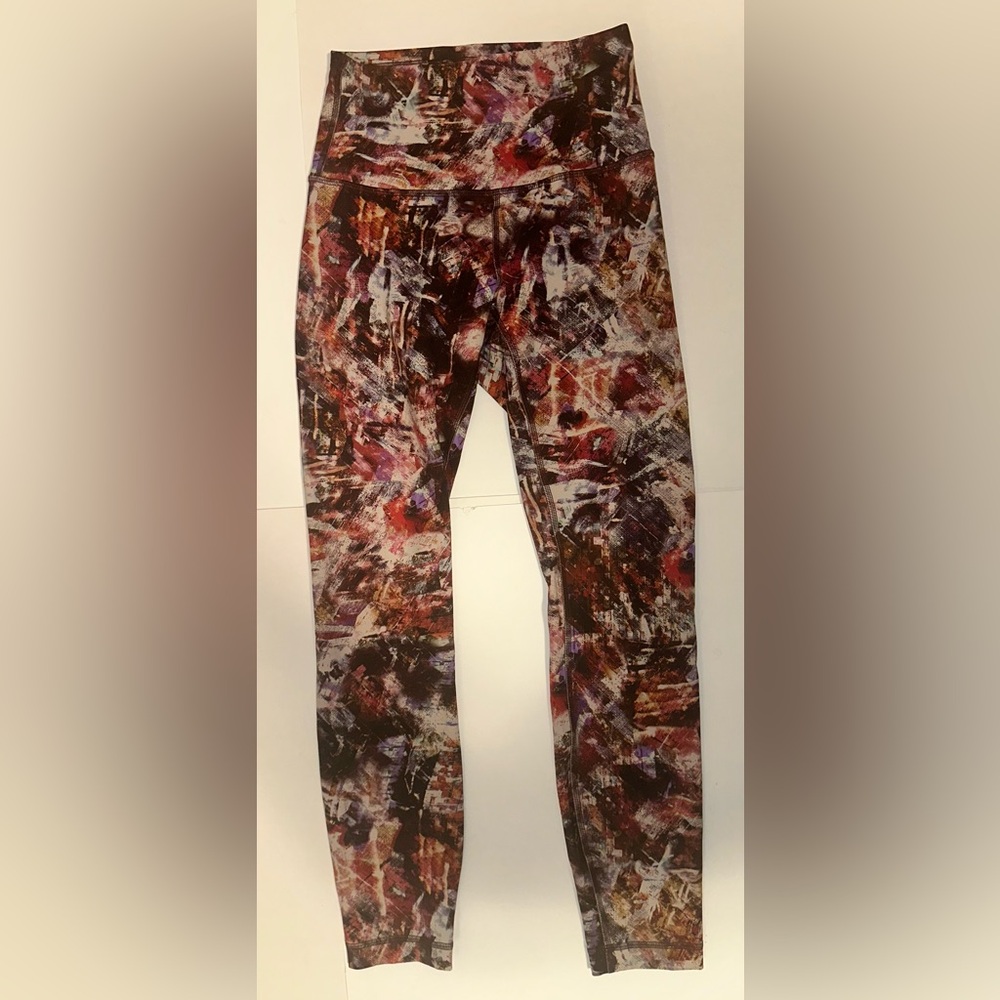 Lululemon Wunder Train Tight Leggings‎ Women’s Size 4 Urbantricity Multi Purple